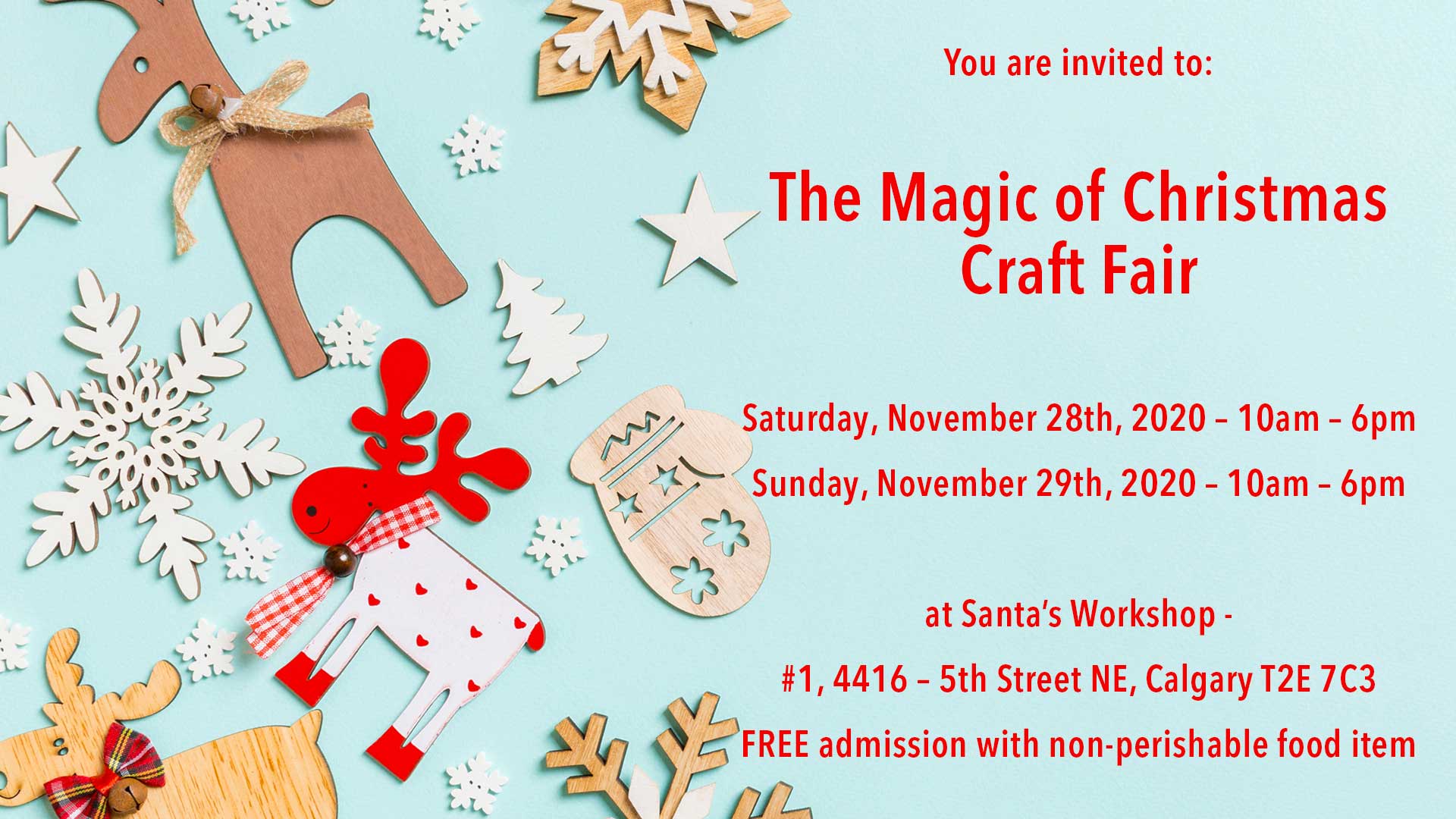 The Magic of Christmas Craft Fair - POSTPONED - The Magic of Christmas